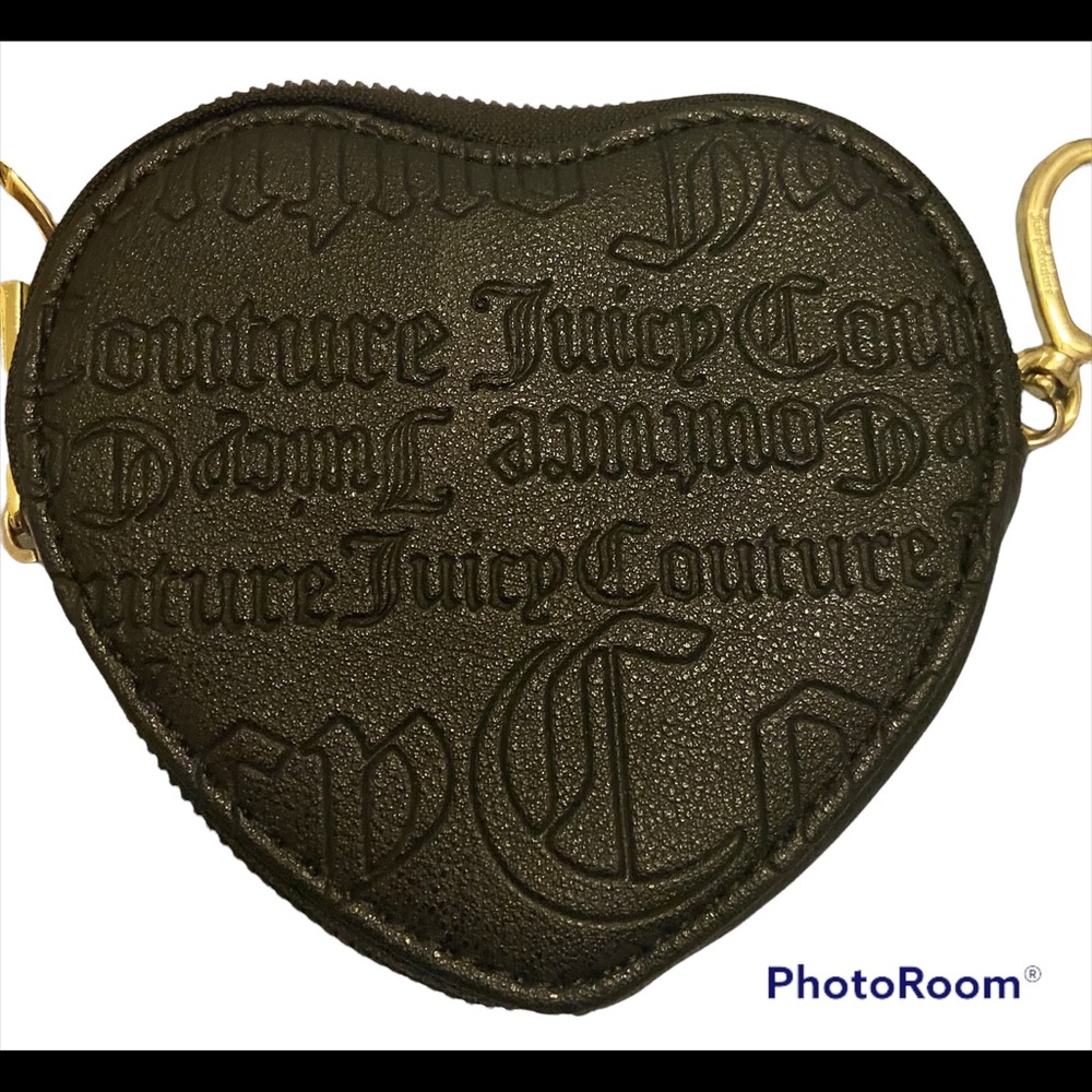 Juicy Couture Black Heart Coin Purse View 4